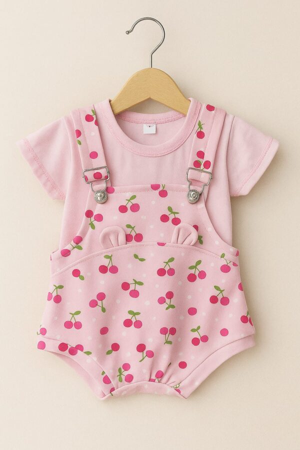 Body Jardinero Estampado - Rosa